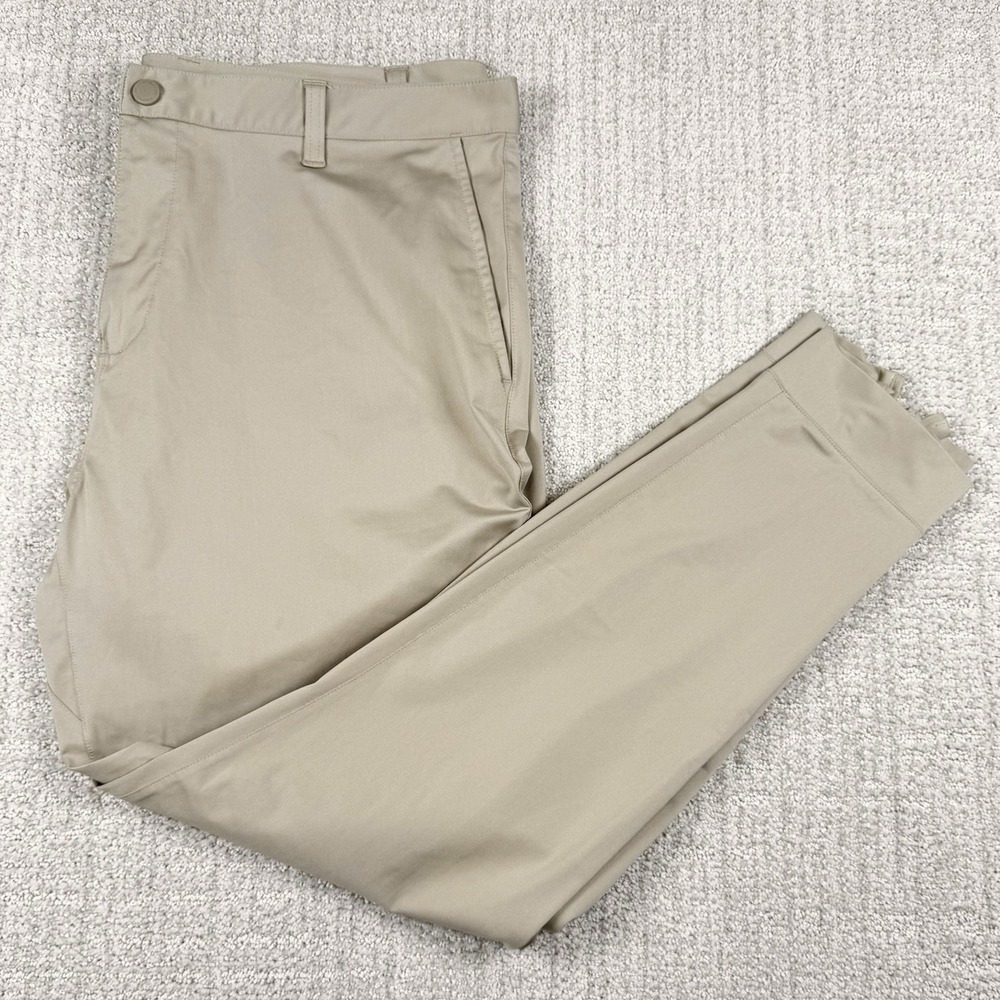 Rhone Men's 38 (Actual 40) Beige Performance Commuter Tapered Leg Jogger Pants